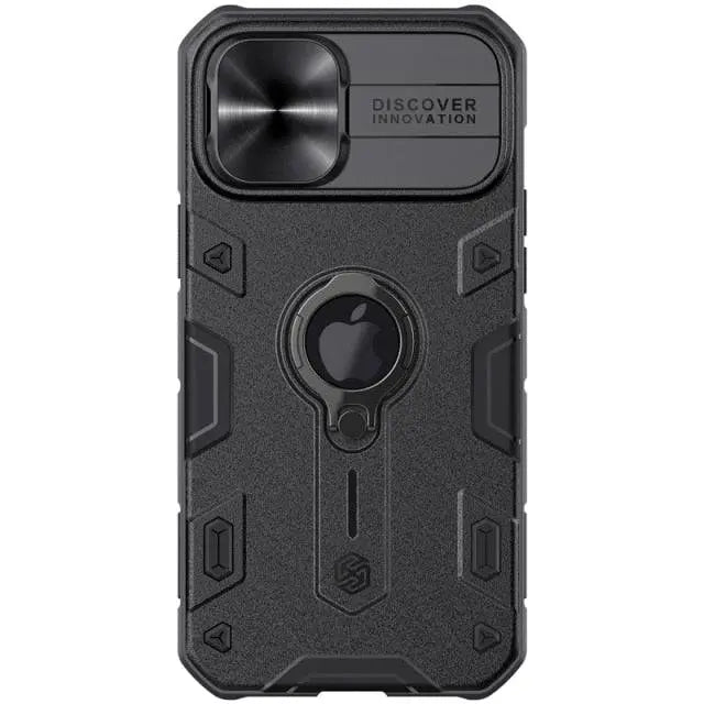 Aluminum Phone Case with Ring Stand for iPhone 13 Series – Camera Guard & Kickstand | Thomler