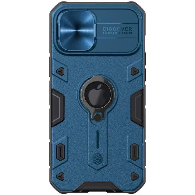 Aluminum Phone Case with Ring Stand for iPhone 13 Series – Camera Guard & Kickstand | Thomler