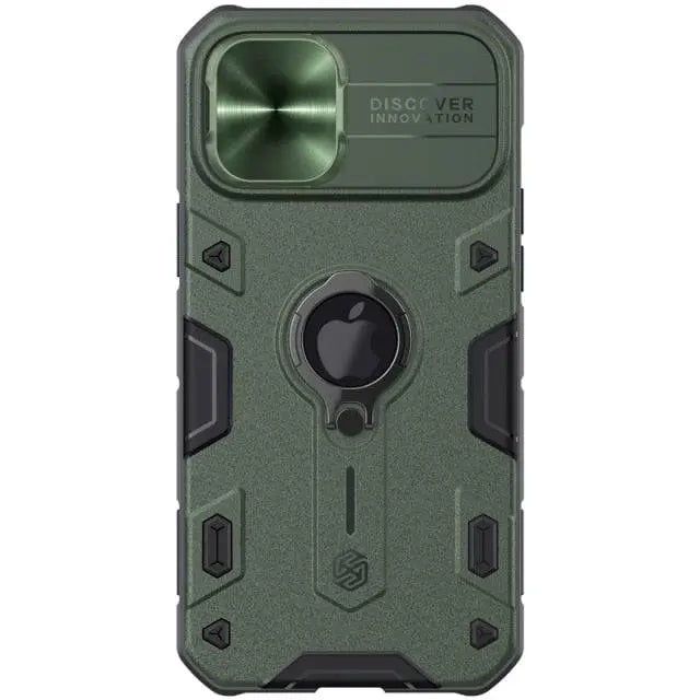 Aluminum Phone Case with Ring Stand for iPhone 13 Series – Camera Guard & Kickstand | Thomler
