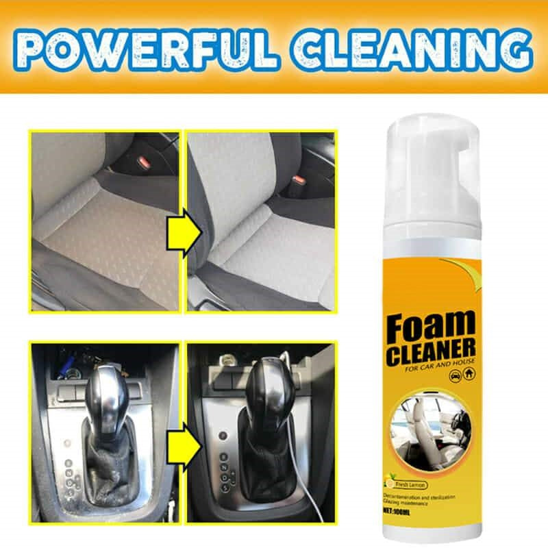 All-Surface Foam Spray Cleaner for Home, Car, and Upholstery – Removes Grease, Stains, and Grime Instantly | Thomler