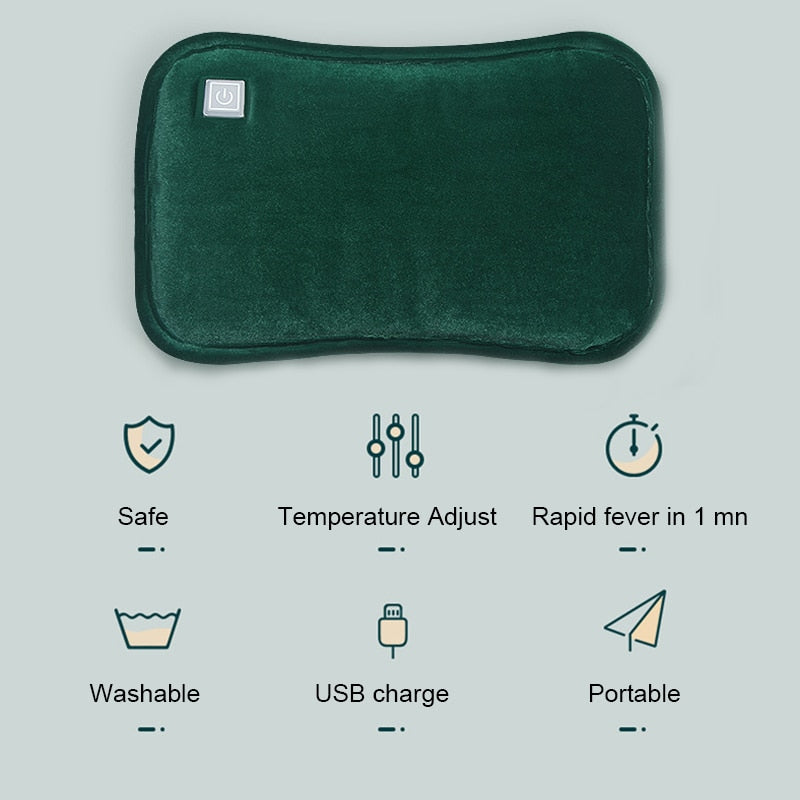 USB-Powered Heated Hand Muff – Foldable Pocket Warmer for Winter Travel & Office | Thomler