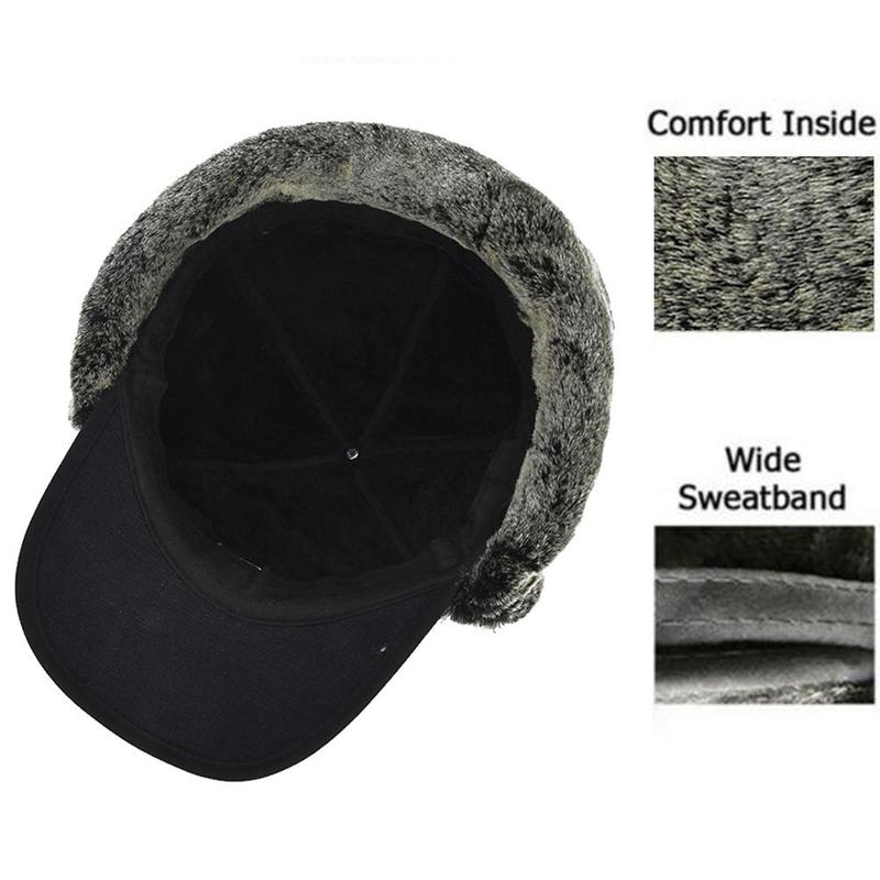 Fleece-Lined Trapper Hat with Detachable Face Mask – Windproof Full Coverage Winter Beanie for Skiing, Snowboarding & Cold Weather | Thomler