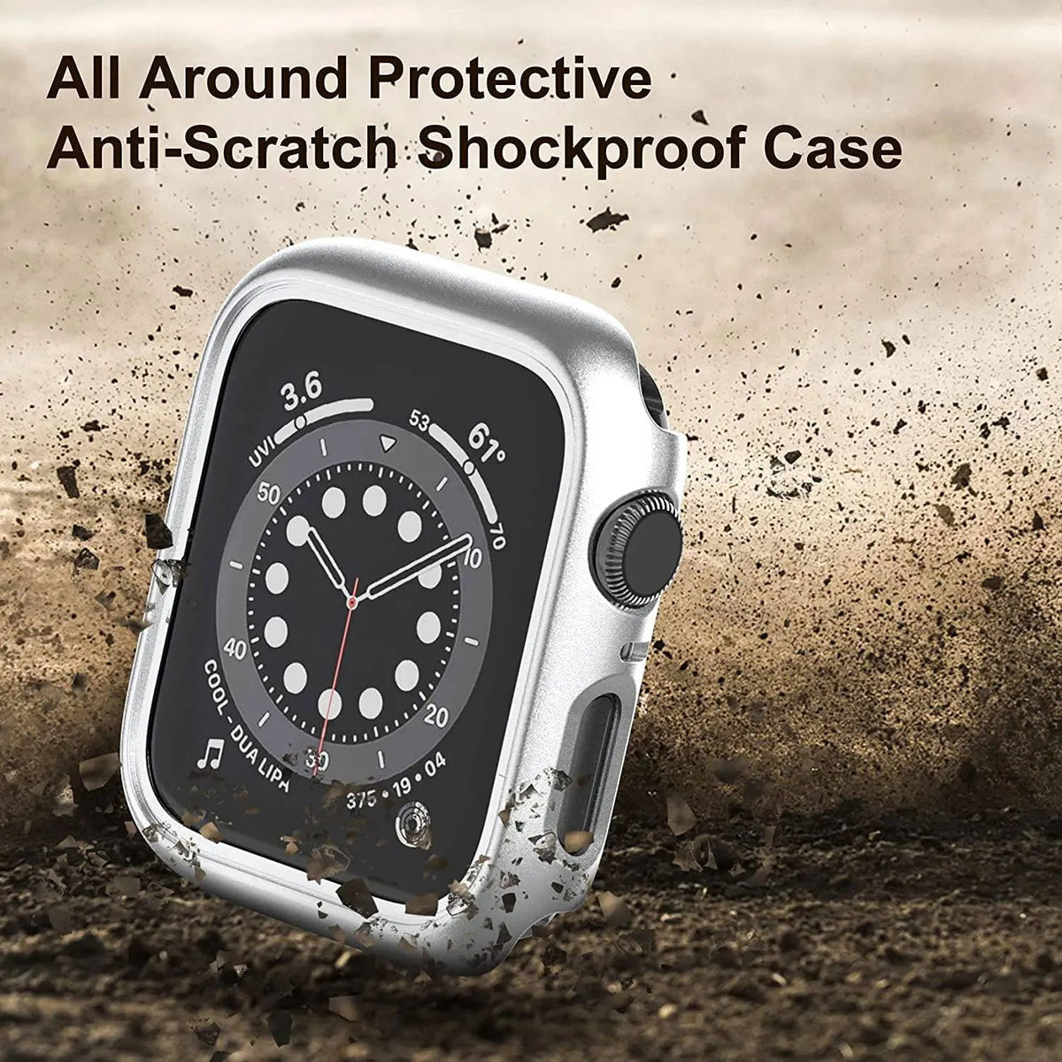 Protective Cover + Screen Shield for Apple Watch Series 7 – 41mm & 45mm Polycarbonate Case | Thomler