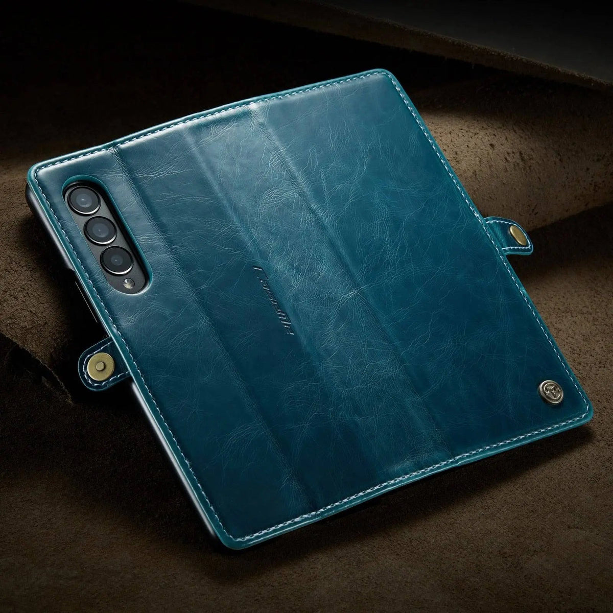 Folio Wallet Case for Samsung Galaxy Z Fold 3 – Genuine Leather Cover with Card Slots for Samsung Z Fold 3 5G – Full Protection Phone Pouch | Thomler