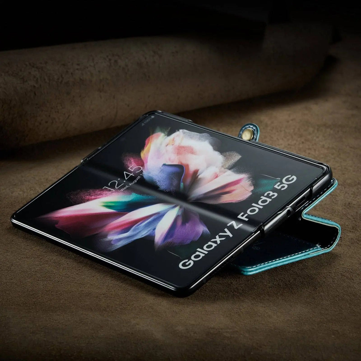 Folio Wallet Case for Samsung Galaxy Z Fold 3 – Genuine Leather Cover with Card Slots for Samsung Z Fold 3 5G – Full Protection Phone Pouch | Thomler