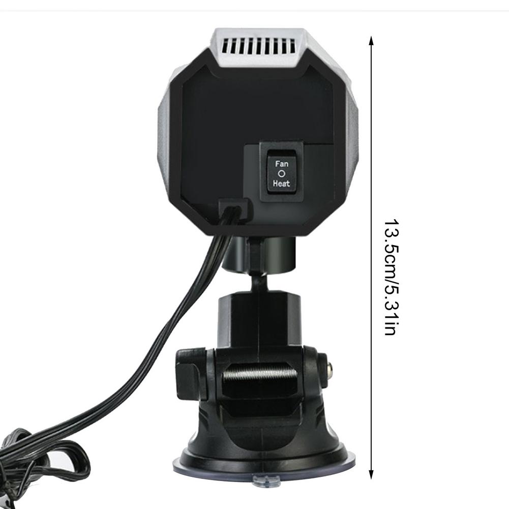Portable Windshield Defroster & Heater for Cars – Fast Defog & Warm Air Circulation | 12V/24V Cigarette Lighter Plug-In | 360° Adjustable | Thomler