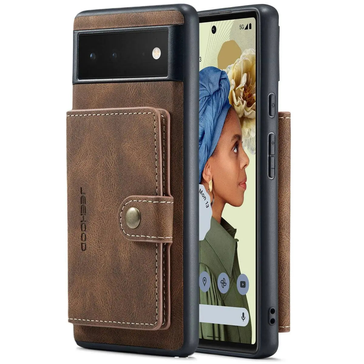 Folio-Style Phone Cover with Card Slots for Google Pixel 6 and Pixel 6 Pro – Premium Finish Flip Case | Thomler
