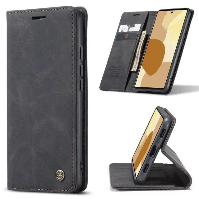 Premium Folio Phone Cover with Card Slots for Google Pixel 6 & 6 Pro – Leather-Finish Flip Case | Thomler