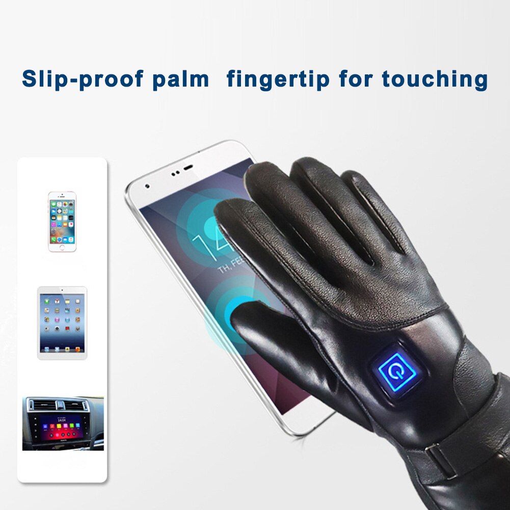 Battery-Powered Heated Gloves with Touchscreen Fingers – Windproof Winter Hand Warmers for Men & Women | Thomler
