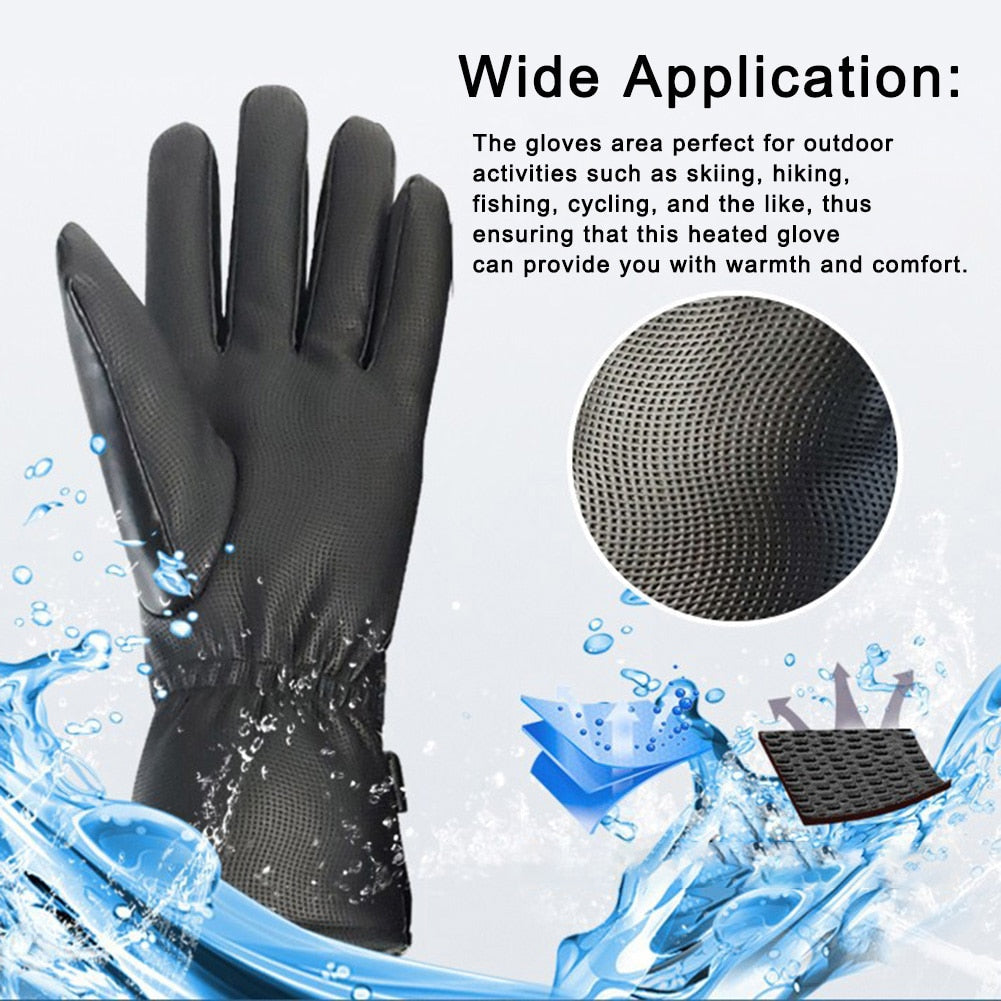 Battery-Powered Heated Gloves with Touchscreen Fingers – Windproof Winter Hand Warmers for Men & Women | Thomler