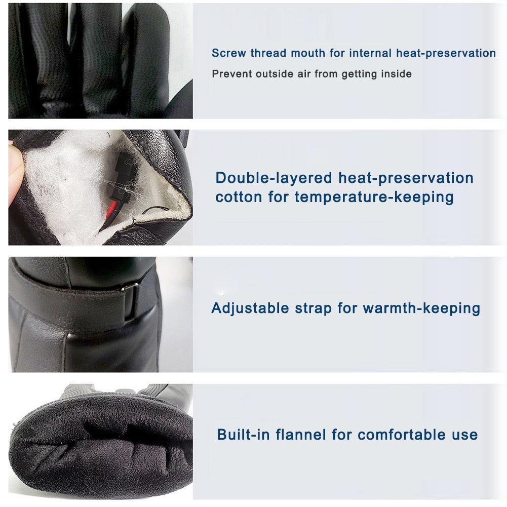 Battery-Powered Heated Gloves with Touchscreen Fingers – Windproof Winter Hand Warmers for Men & Women | Thomler