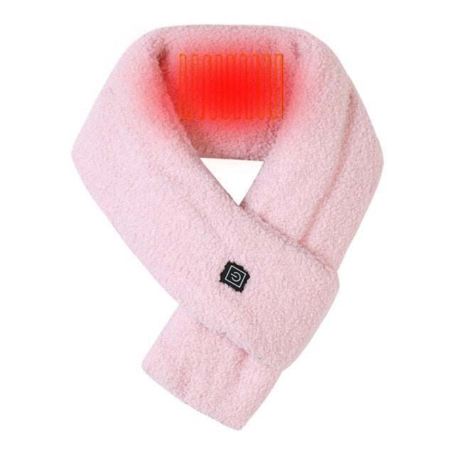 USB Heated Fleece Neck Warmer with 3 Temperature Settings | Thomler