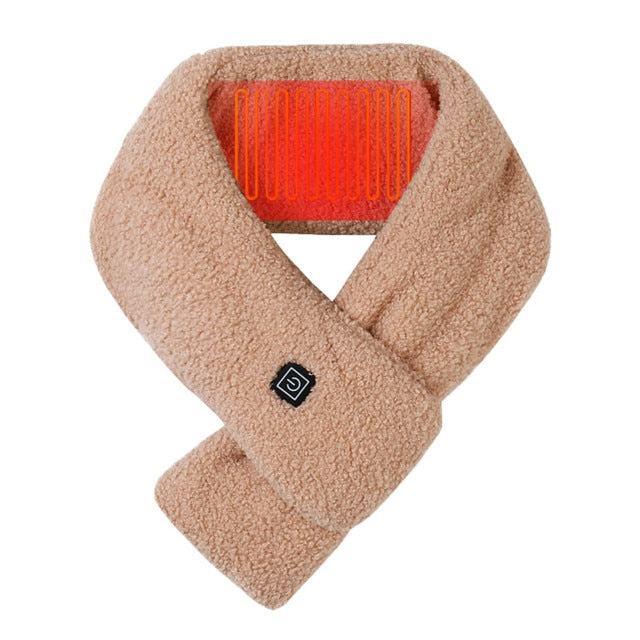 USB Heated Fleece Neck Warmer with 3 Temperature Settings | Thomler
