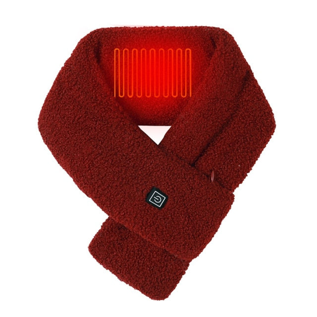 USB Heated Fleece Neck Warmer with 3 Temperature Settings | Thomler