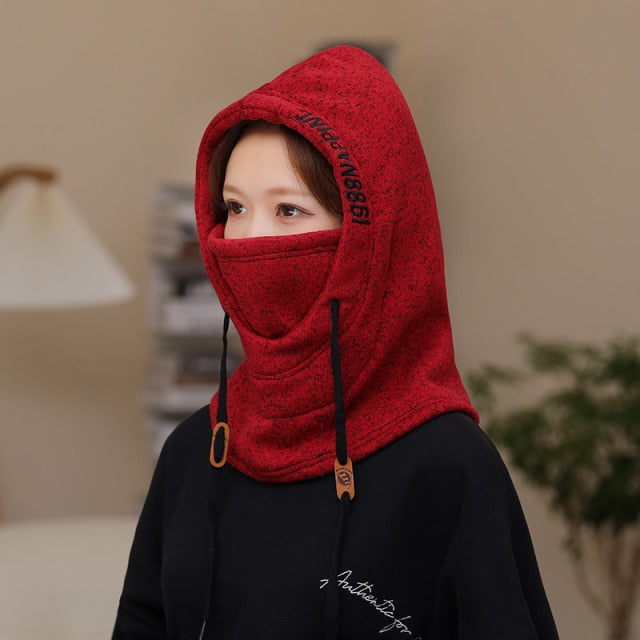 Insulated Winter Hood Hat with Visor – Fleece-Lined Stretch-Fit Beanie for Cold Weather | Thomler