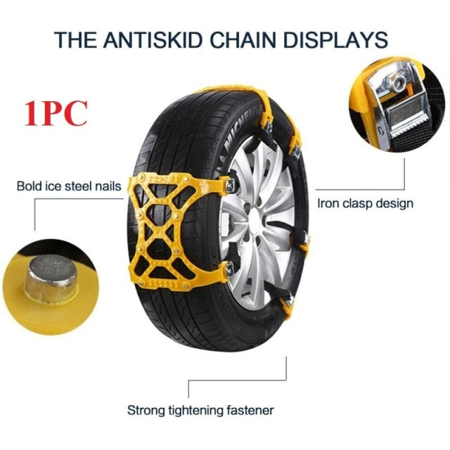 Emergency Traction Straps for Car Tires – Winter Grip Aid for Snow, Ice & Mud | Thomler