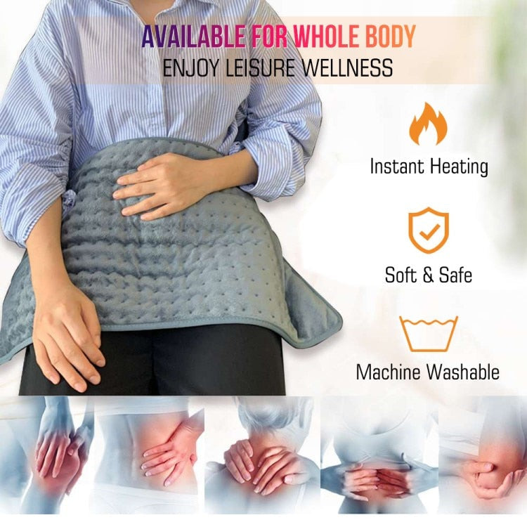 Digital Heat Therapy Pad with Temperature Control & Auto Shutoff for Neck, Back & Shoulders | Thomler
