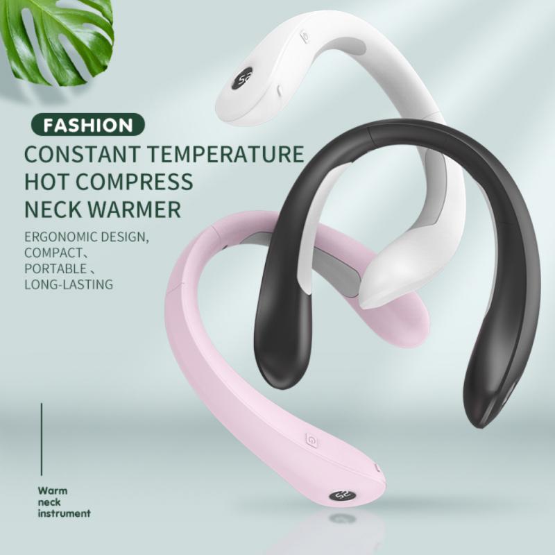 Rechargeable Wearable Neck Heater with Temperature Control & Digital Display for Winter | Thomler
