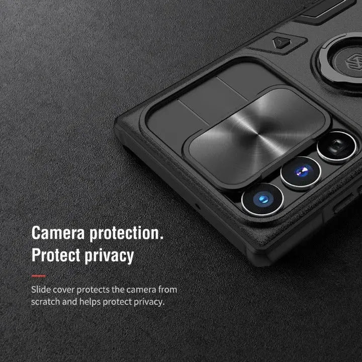 Aluminum Kickstand Phone Case with Camera Guard for Galaxy S22 Ultra – Wireless Charging Compatible | Thomler