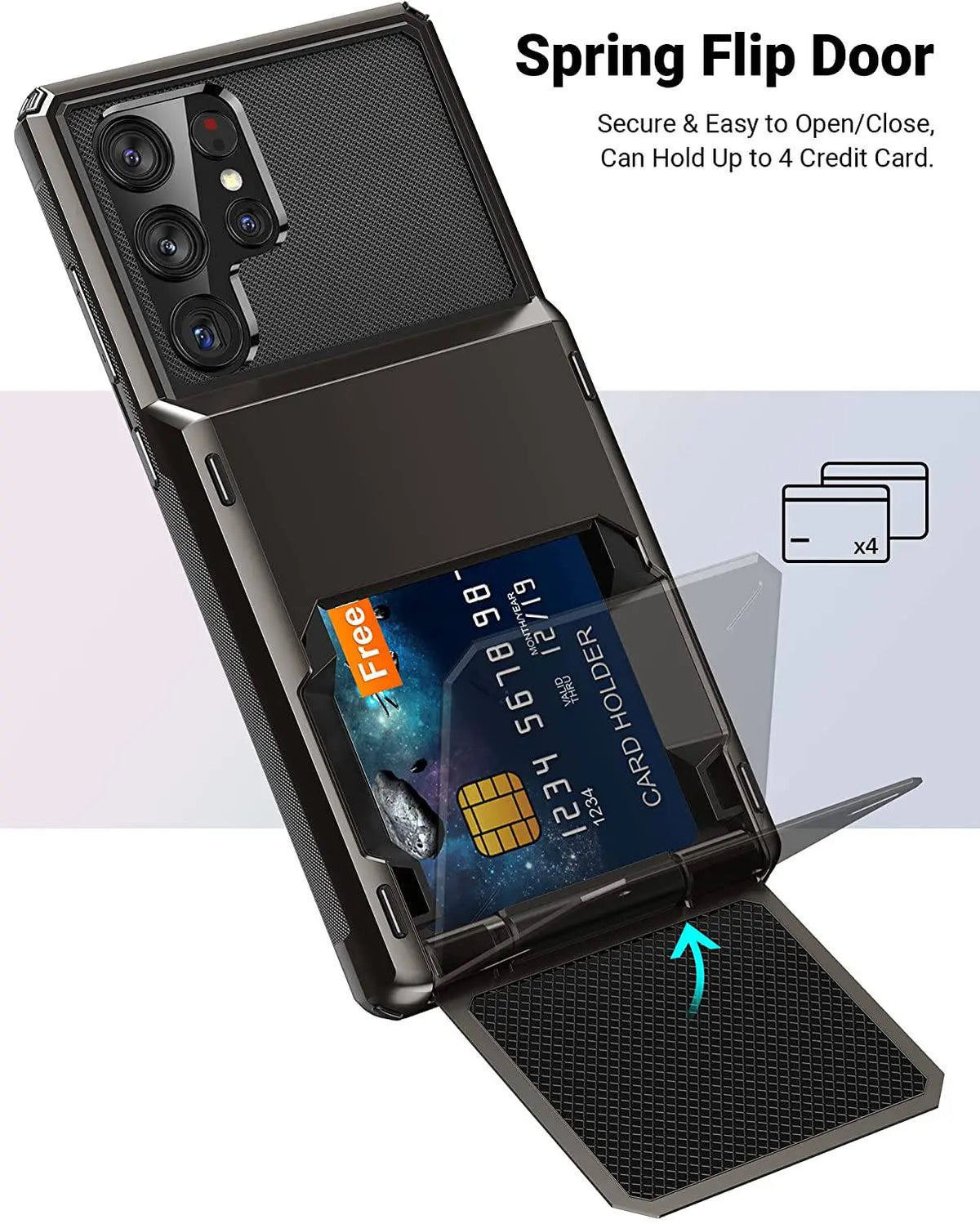 Rugged Drop-Guard Case with Card Slots for Samsung Galaxy S22 Series – Ultra, Plus & Standard Models | Thomler