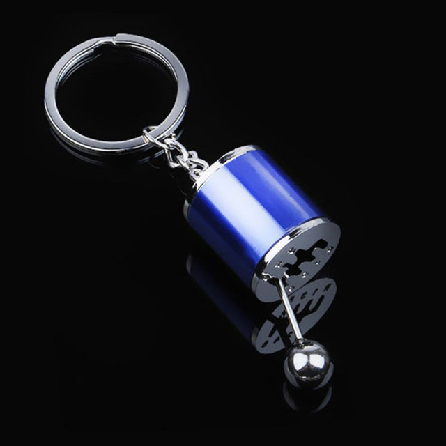 Metal Gear Shift Keychain with Moving Shifter for Car Enthusiasts | Manual Transmission Key Ring Accessory for Men & Women | Automotive Gift | Thomler