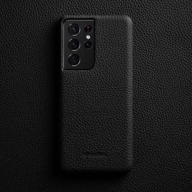 Leather Wallet Phone Case for Samsung Galaxy S22 Ultra S21 S20 Plus – Built-In Card Slots & Full Button Access | Thomler