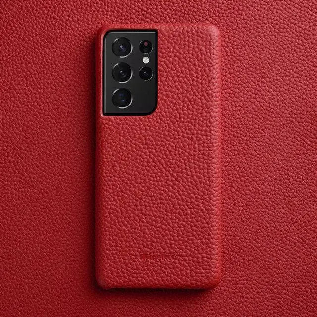 Leather Wallet Phone Case for Samsung Galaxy S22 Ultra S21 S20 Plus – Built-In Card Slots & Full Button Access | Thomler