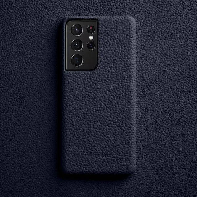 Leather Wallet Phone Case for Samsung Galaxy S22 Ultra S21 S20 Plus – Built-In Card Slots & Full Button Access | Thomler