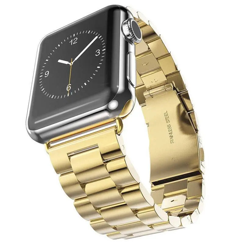 Precision Stainless Steel Link Bracelet for Apple Watch – 38mm to 49mm Connector Fit – Adjustable Wrist Band with Butterfly Clasp for | Thomler