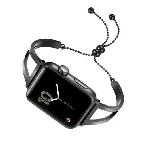 Jewelry-Style Cuff Bracelet Strap for Apple Watch 42mm & 38mm – Dressy Metal Link Band for Women | Thomler