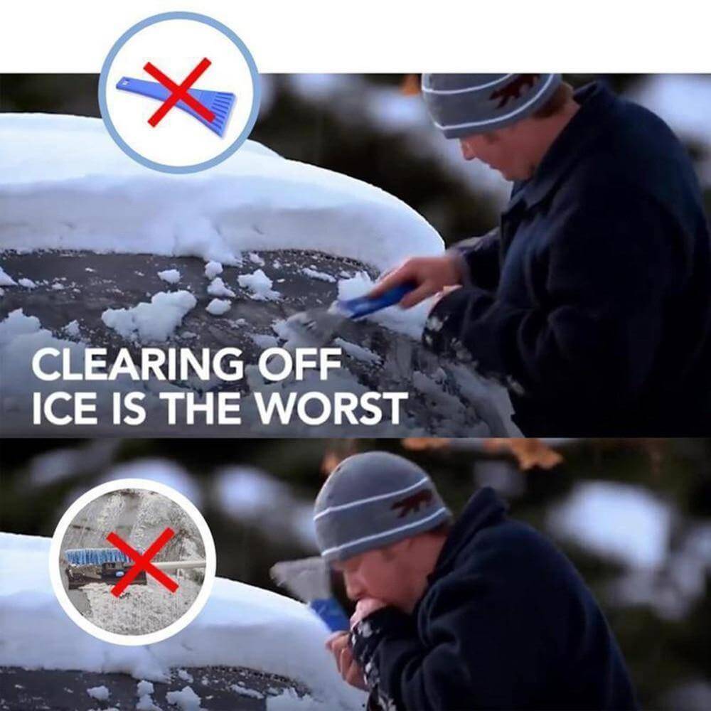 Conical Windshield Ice Scraper for Cars – 360° Clearing Tool with Ice Breaker Tip | Thomler