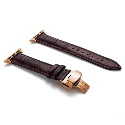 Full-Grain Leather Replacement Wristband for 38–46mm Smart Watches – Buckle Closure, Multiple Finishes | Thomler