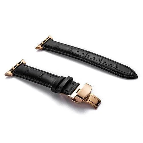 Full-Grain Leather Replacement Wristband for 38–46mm Smart Watches – Buckle Closure, Multiple Finishes | Thomler