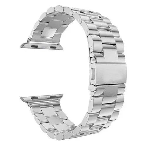 Precision Stainless Steel Link Bracelet for Apple Watch – 38mm to 49mm Connector Fit – Adjustable Wrist Band with Butterfly Clasp for | Thomler