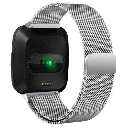 Milanese Loop Wristband for Fitbit Versa – Adjustable Stainless Steel Mesh Strap with Magnetic Closure | Thomler