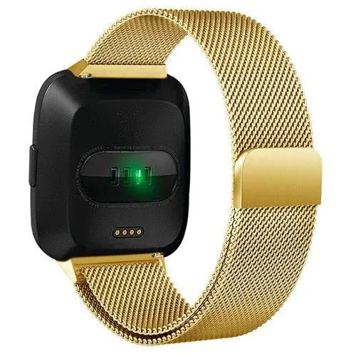 Milanese Loop Wristband for Fitbit Versa – Adjustable Stainless Steel Mesh Strap with Magnetic Closure | Thomler