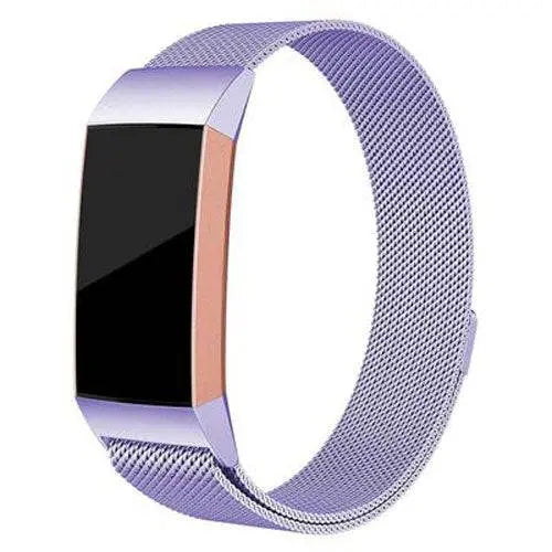 Adjustable Stainless Steel Mesh Fitness Tracker Band for Fitbit Charge 3 & 4 | Replacement Strap Wristband with Magnetic Clasp in Multiple | Thomler