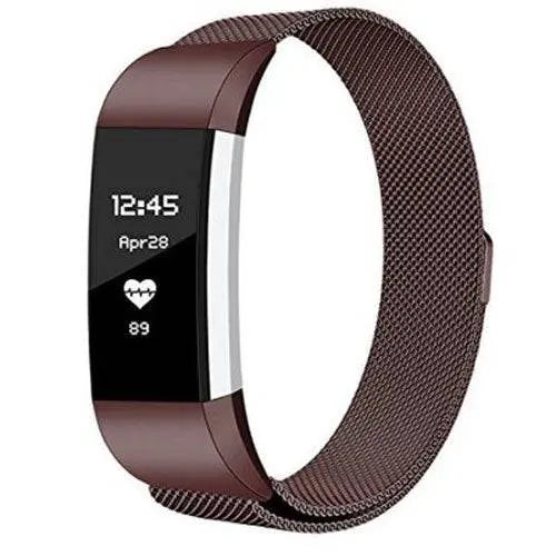 Adjustable Stainless Steel Mesh Fitness Tracker Band for Fitbit Charge 3 & 4 | Replacement Strap Wristband with Magnetic Clasp in Multiple | Thomler