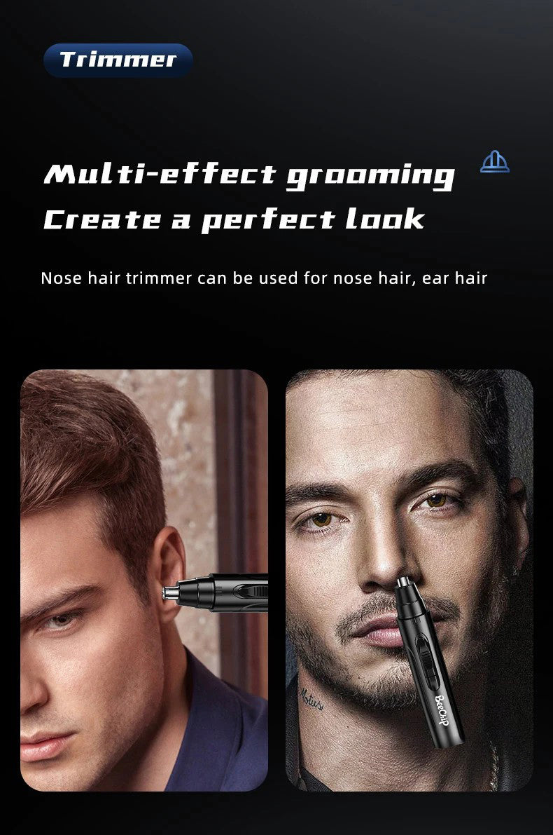 Cordless USB Rechargeable Facial Hair Trimmer for Nose and Ears with Stainless Steel Blades for Men and Women | Thomler