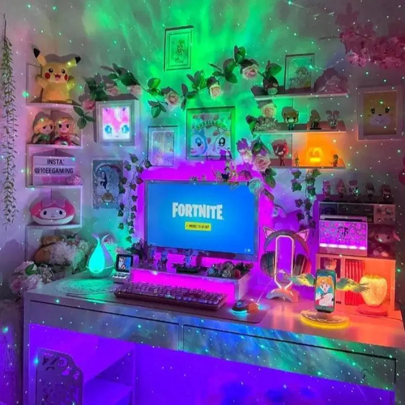 Star Projector LED Warm White 3000K Multicolour Bedroom Living Room Ceiling Night Light Remote Control Atmosphere Lamp | Thomler