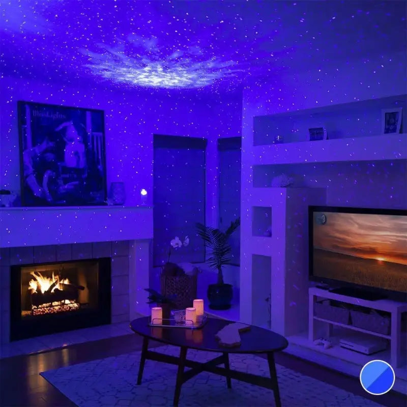 Star Projector LED Warm White 3000K Multicolour Bedroom Living Room Ceiling Night Light Remote Control Atmosphere Lamp | Thomler