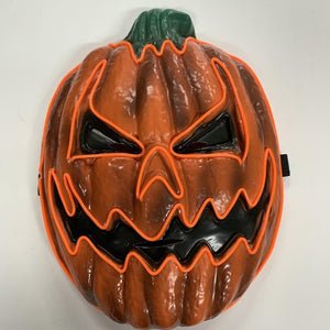 LED Jack-O'-Lantern Fright Mask with 3 Glow Modes – Adjustable Costume Accessory for Teens & Adults, Parties, Cosplay | Thomler