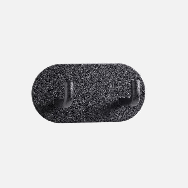 Wall Hook Metal 7.0 cm Pink Self Adhesive Bathroom Kitchen Double Coat Towel Key Holder No Drill Storage Organiser | Thomler