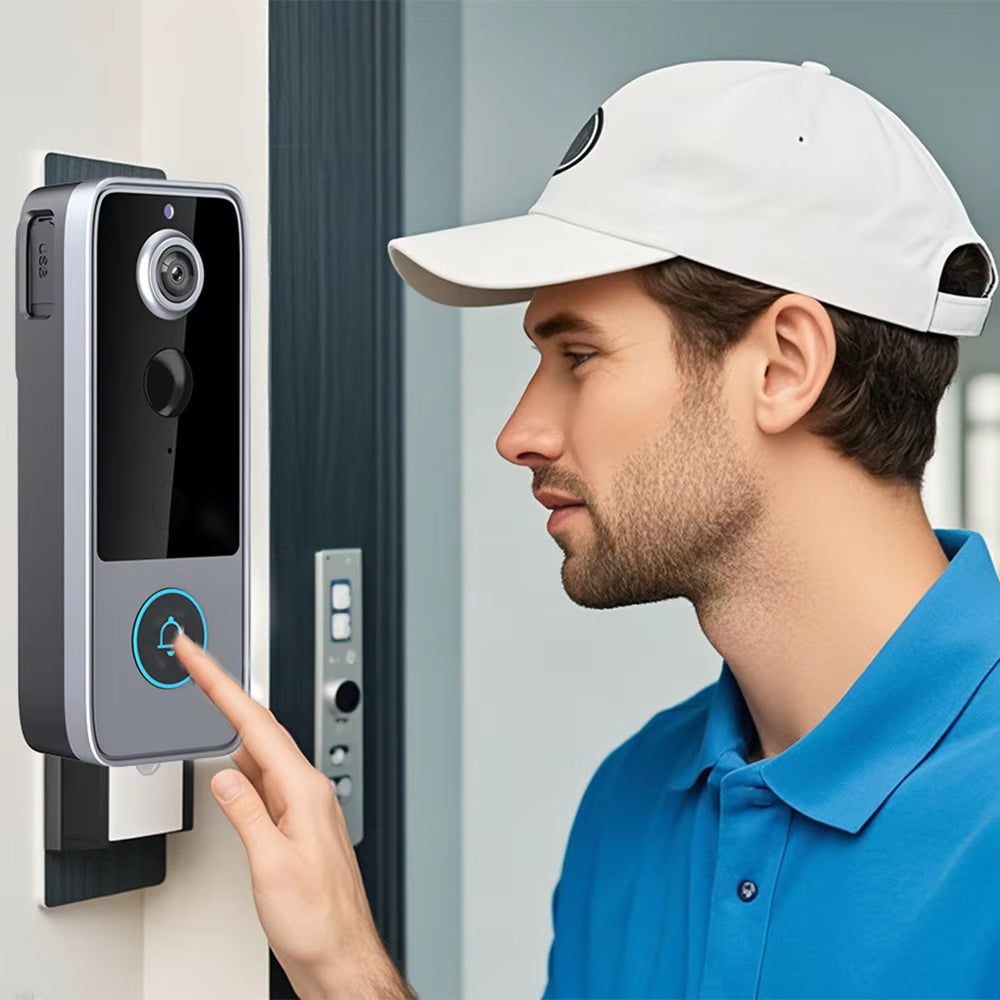 Wireless Smart Video Doorbell Camera with HD Recording and Two-Way Talk for Home Security | Thomler