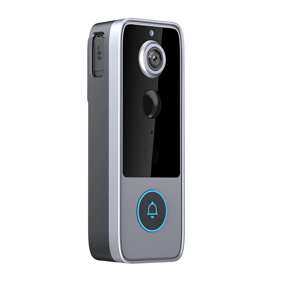 Smart Wireless Video Doorbell with HD Camera, Two-Way Talk & Motion Alerts – No Monthly Fees, Weather Resistant, Night Vision for Front | Thomler