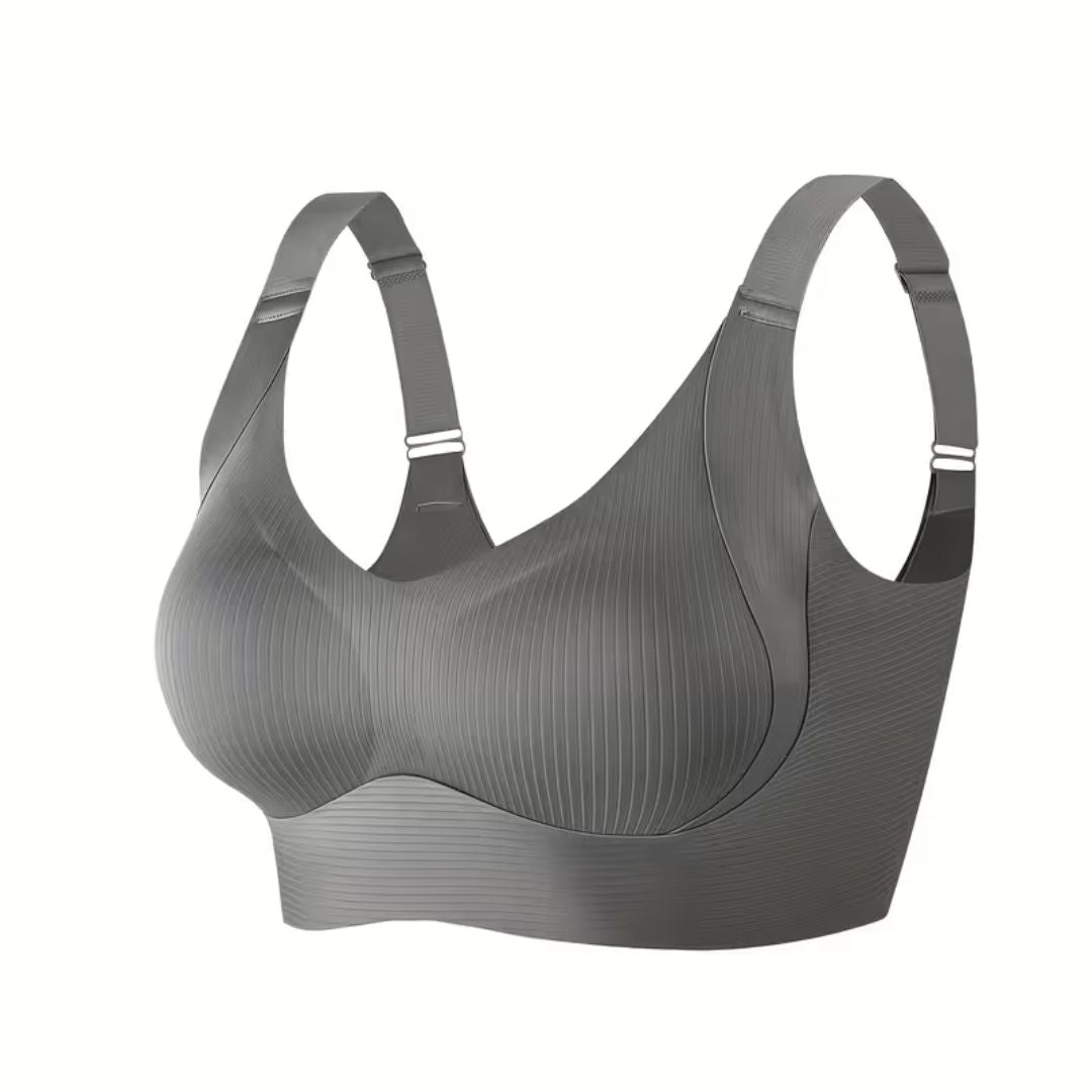 Wireless Push-Up Bra with Removable Padding for Women - Comfort Lift Everyday V-Neck Shaping Bralette for Active & Casual Wear | Thomler