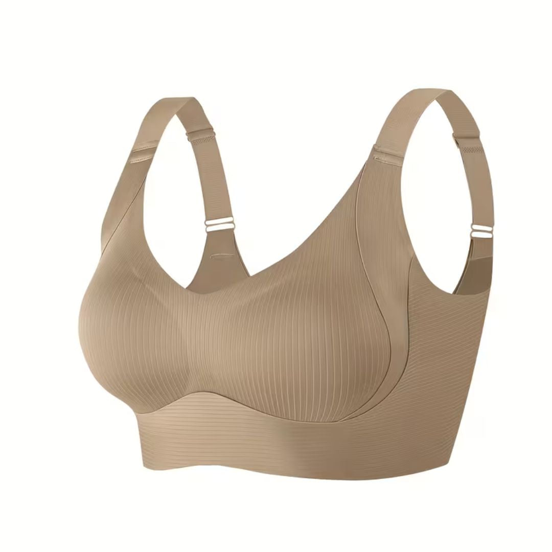 Wireless Push-Up Bra with Removable Padding for Women - Comfort Lift Everyday V-Neck Shaping Bralette for Active & Casual Wear | Thomler