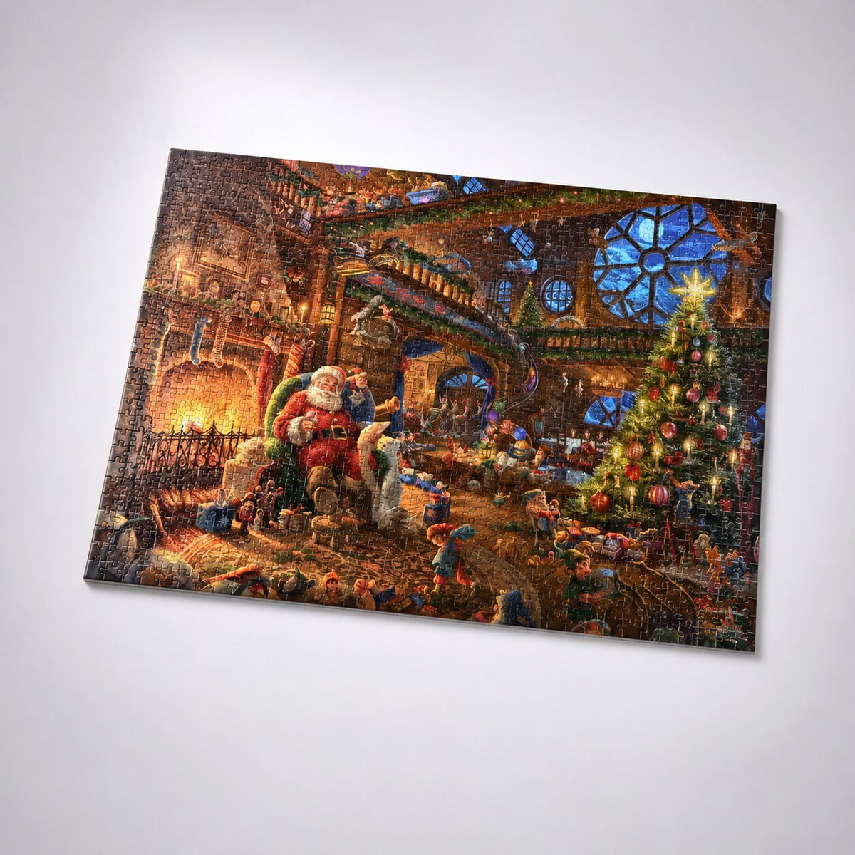 Holiday Countdown Jigsaw Calendar – 1,008-Piece Christmas Puzzle in 24 Daily Segments with Full-Size Guide Poster | Thomler