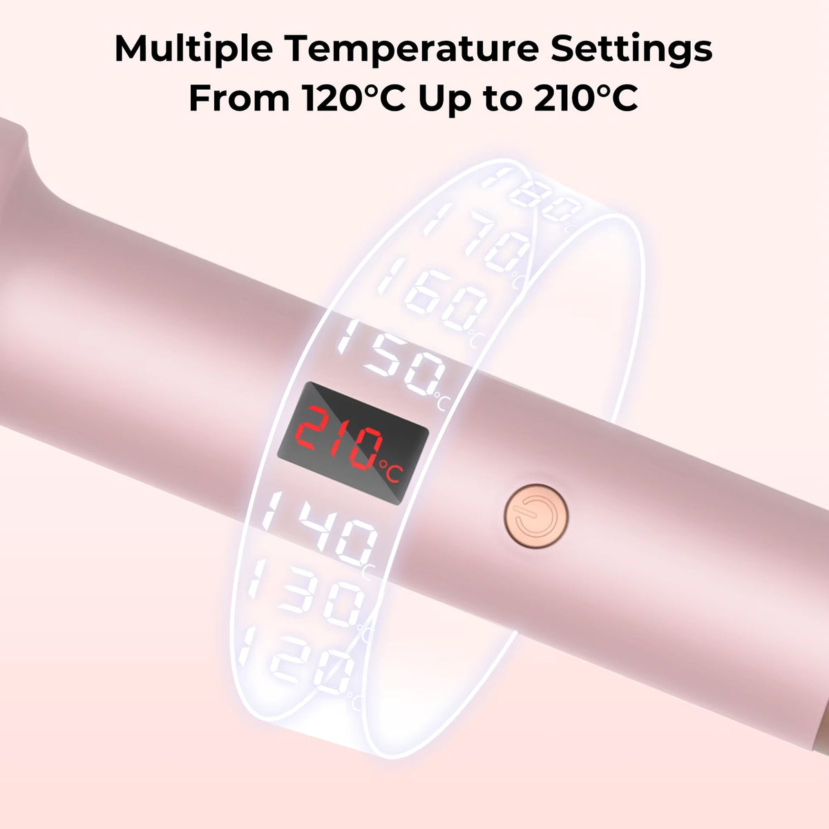 3-in-1 Heated Styling Brush with Ionic Technology for Smooth, Frizz-Free Hair – Fast Heat, 9 Temperature Levels – Multi-Function Curling & | Thomler