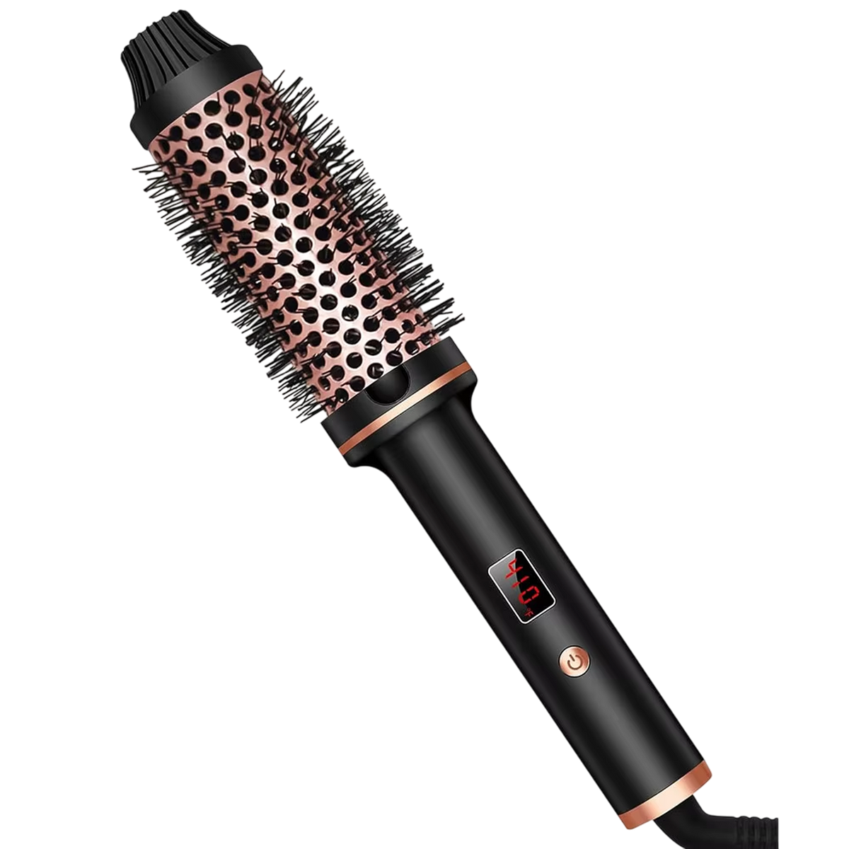 3-in-1 Heated Styling Brush with Ionic Technology for Smooth, Frizz-Free Hair – Fast Heat, 9 Temperature Levels – Multi-Function Curling & | Thomler